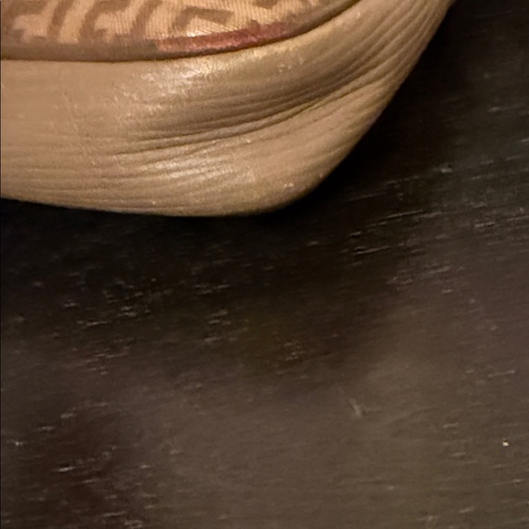 Fendi Zucchino FF Monogram Clutch Crossbody Bag Vintage Zucca Coated Canvas - Picture 8 of 15